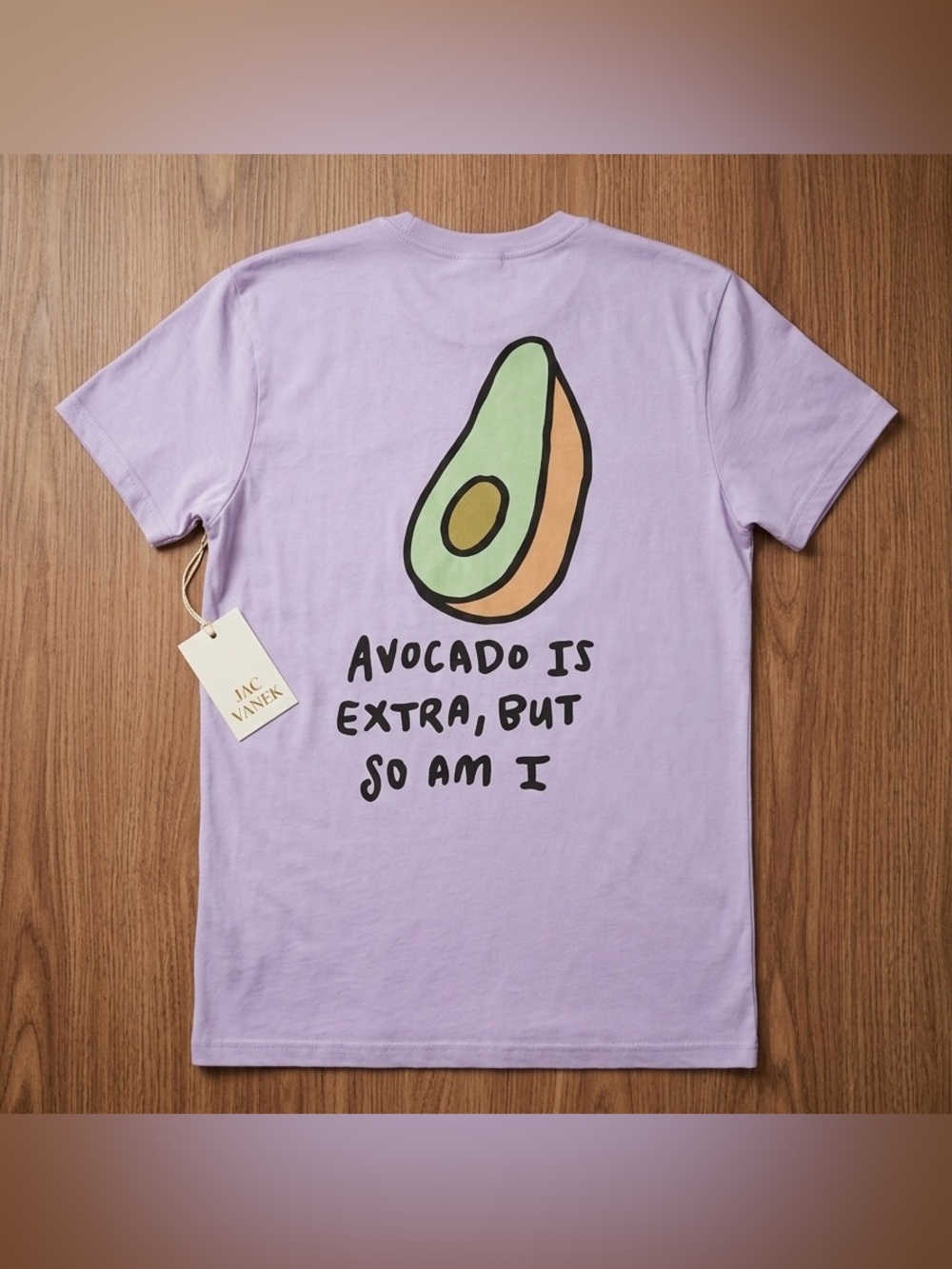 Jac Vanek "Avocado is Extra" Graphic Tee - Women's  NWT
